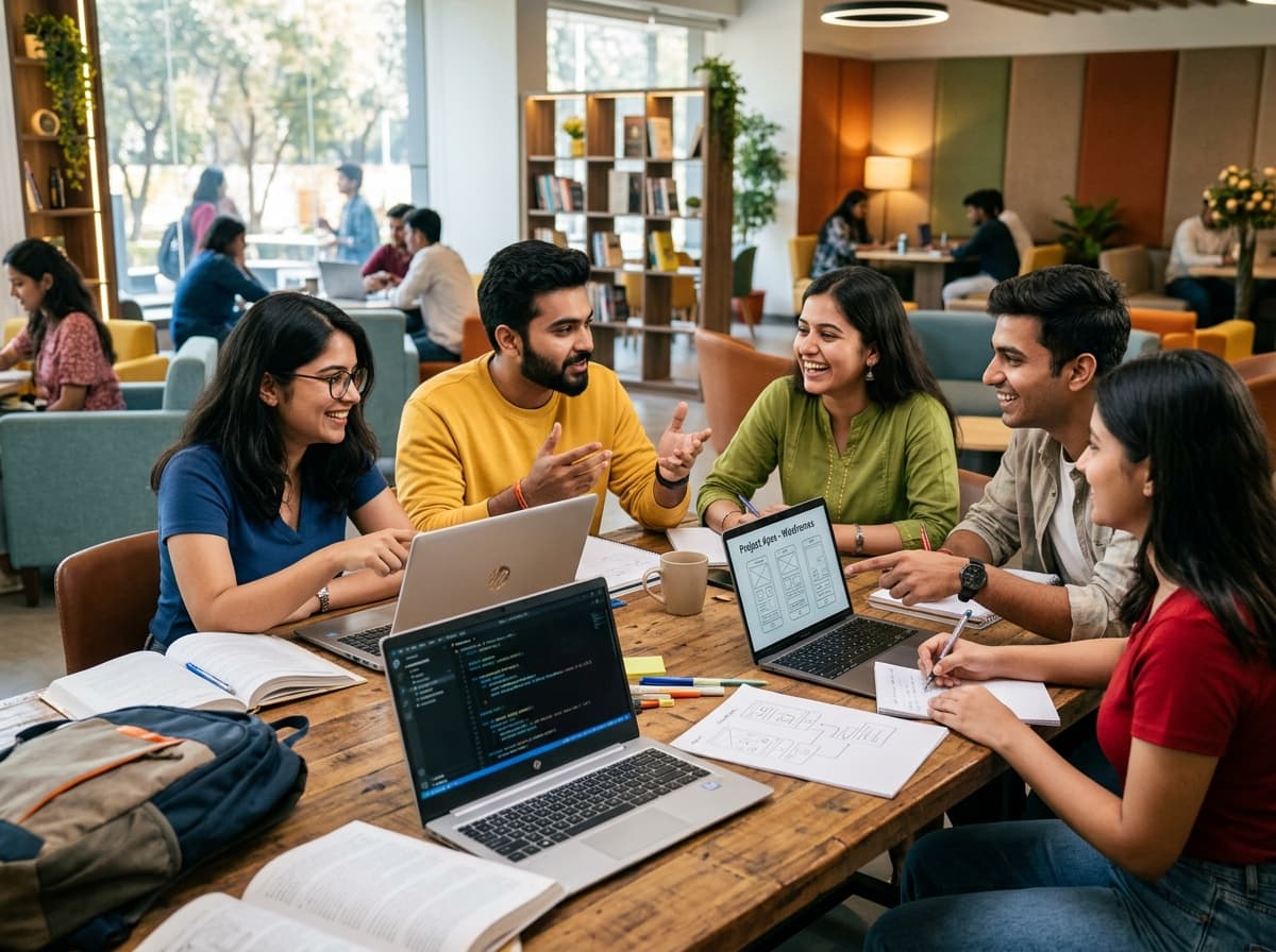 Group discussion and project collaboration